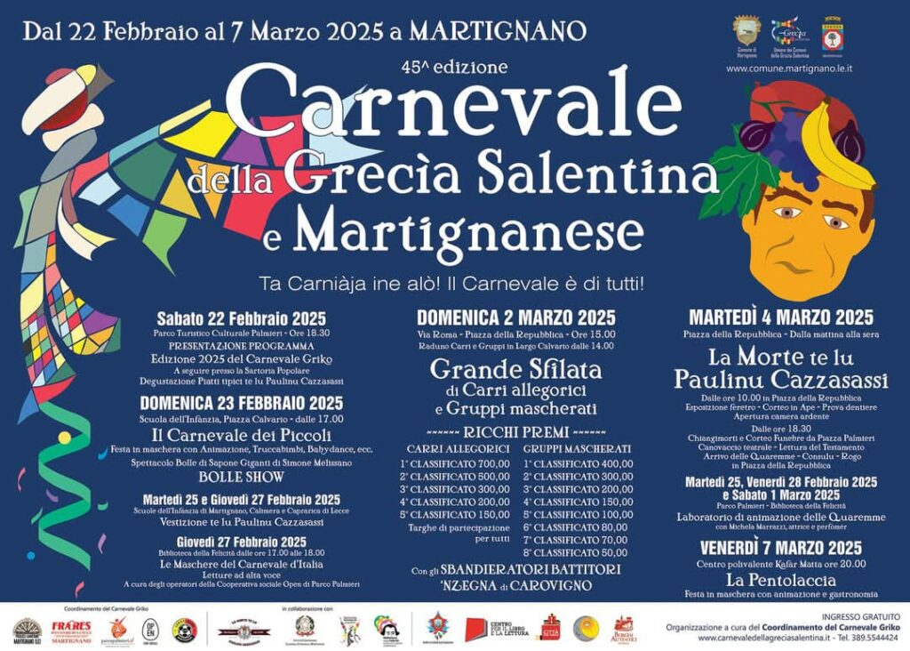 Lecce Club Martignano nel Coordinamento del Carnevale Griko