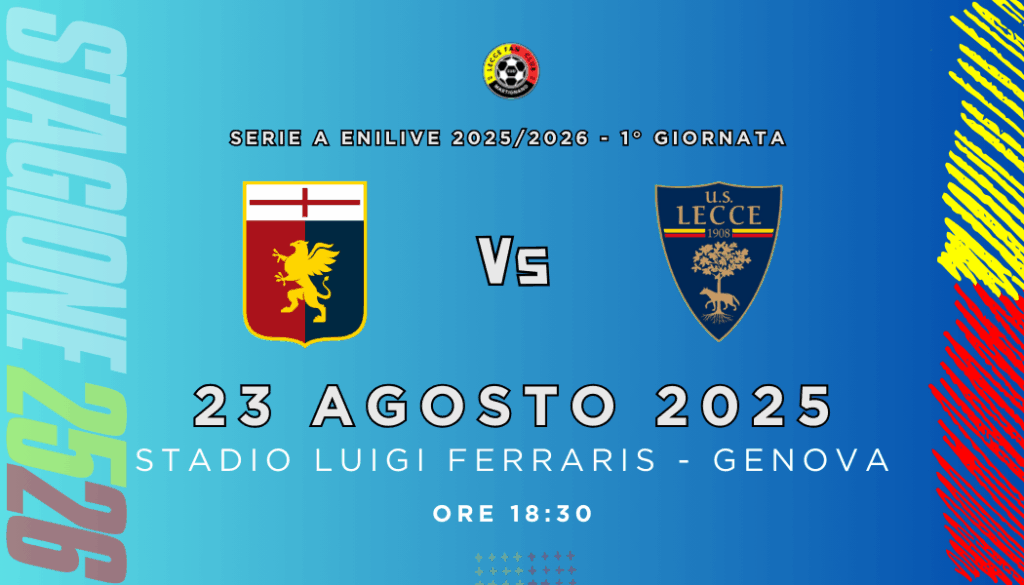 1° Giornata Serie A 2025-26